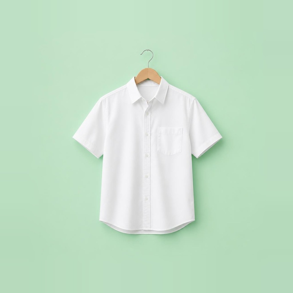 Chemise blanche sur cintre